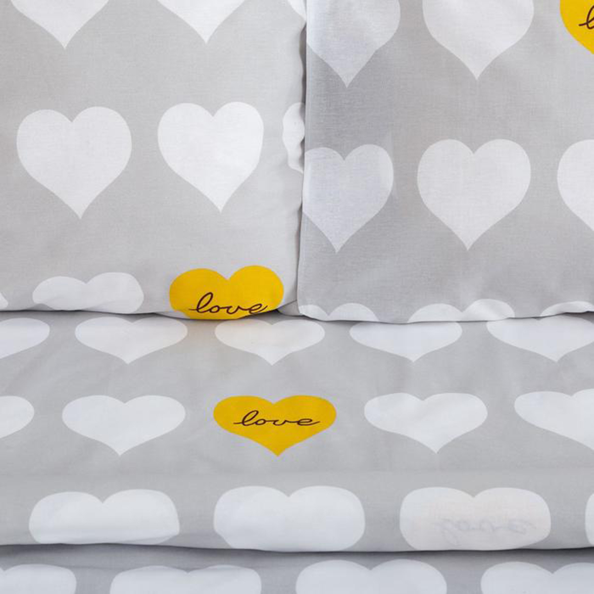 Постельное белье "этель" heart евро (бязь) (1) 6632103