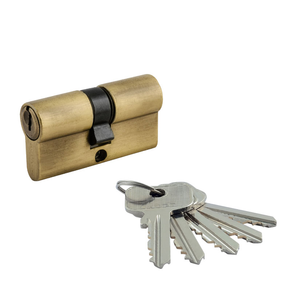 Цилиндров. механизм eco z л-60 (30-30) (ключ/ключ)  стар. бронза (1/10/80) "нора-м"