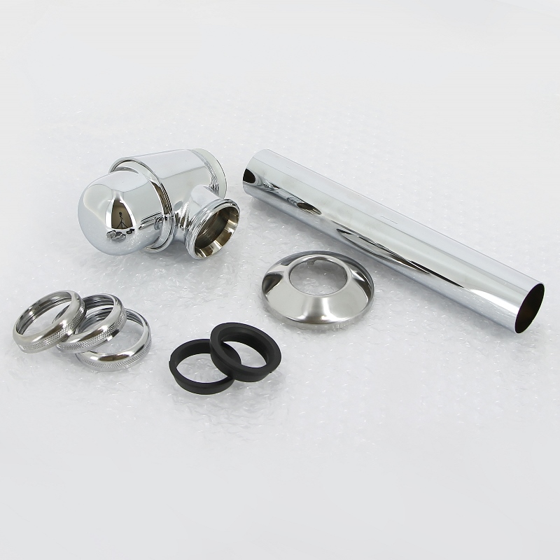 Сифон бутылочный для биде латунь VIEGA 1"1/4 x 32 для смесителя с донным клапаном хром