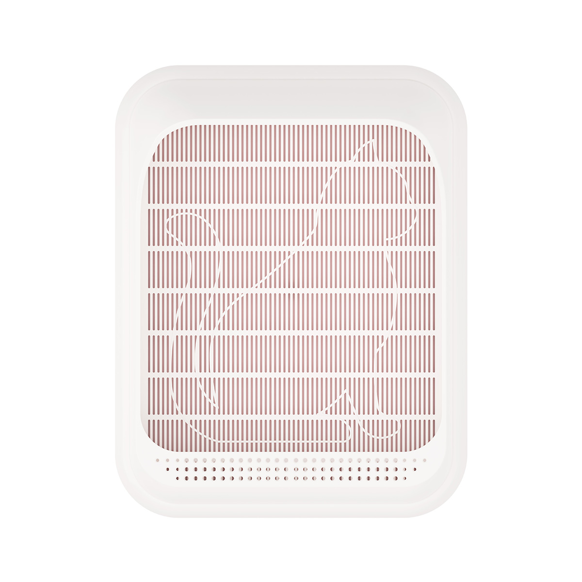 Лоток для животных "лекси" с рамкой и решеткой (розовый) (1/14) "альтернатива" м6933