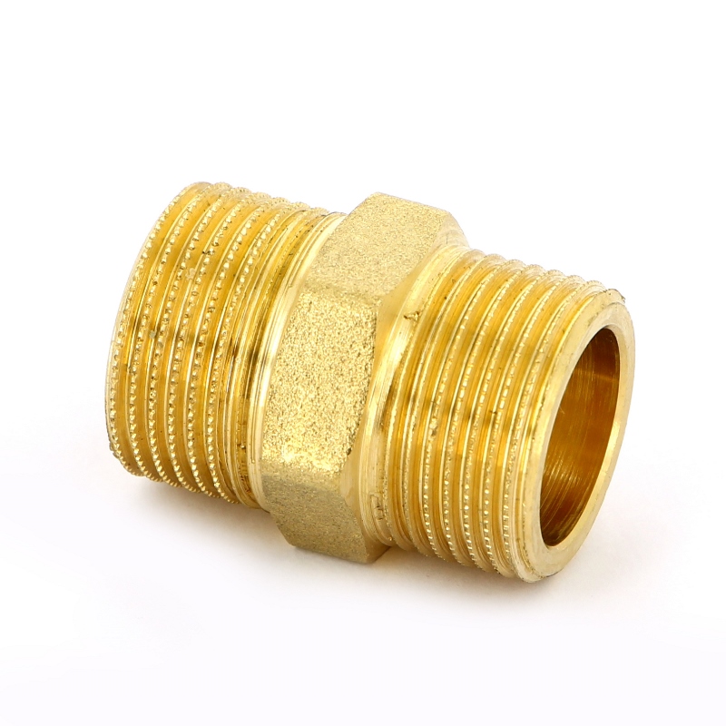 Ниппель резьбовой 1/2" (НР) удлиненный латунь UNI-FITT