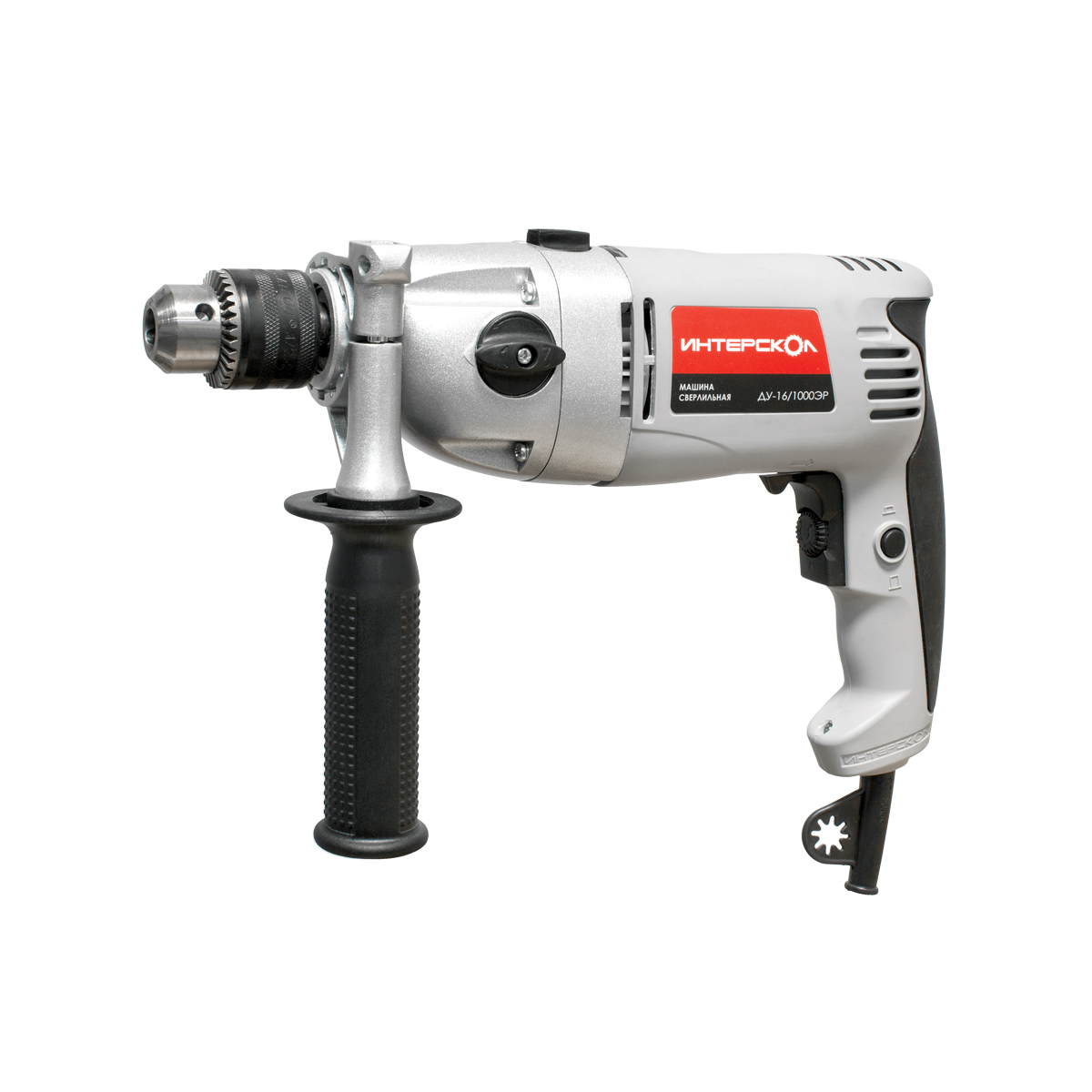 Дрель ударная ду-16/1000эр (1/5) "интерскол" 57.1.3.00