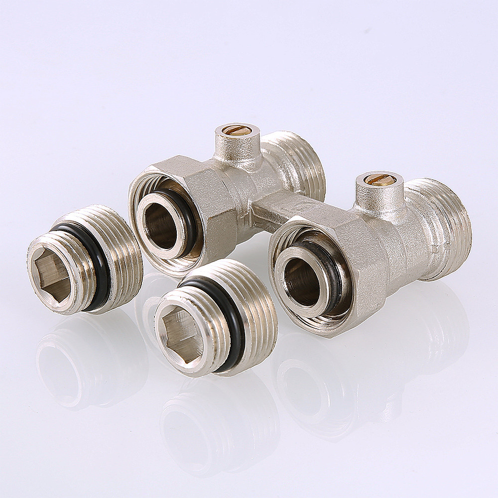 Узел прямой ВН 1/2" x 3/4" для нижнего подключения радиатора (комплект) VALTEC