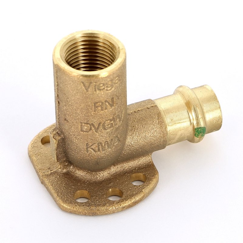 Водорозетка 15x1/2' удлиненная пресс-В Sanpress VIEGA