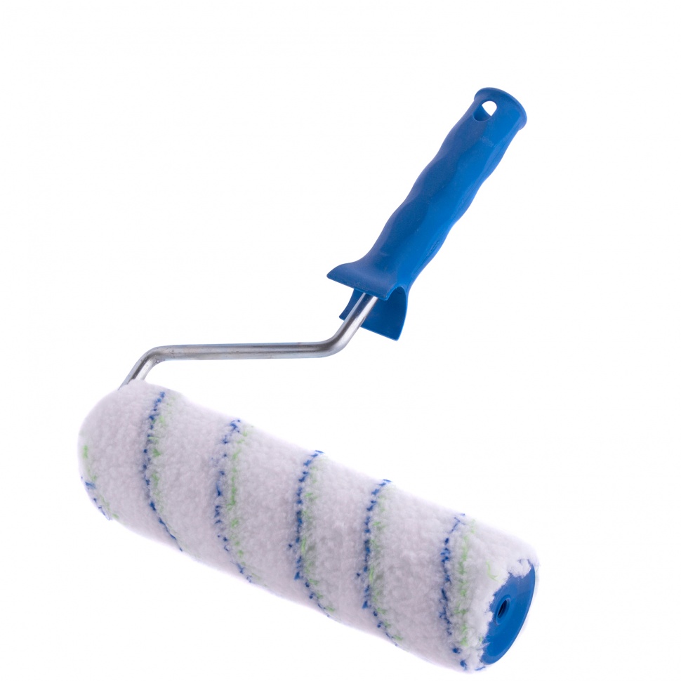 Валик "Водные краски", 250 мм, ворс 12 мм, D 48 мм, D ручки 8 мм, полиэстер Сибртех (80137)