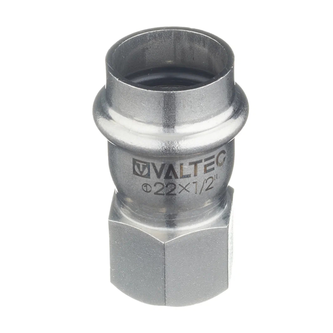 Муфта пресс-В 22 мм х 1/2" нержавеющая сталь VALTEC