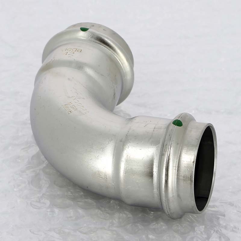 Угол пресс 42 нержавеющая сталь Sanpress Inox VIEGA