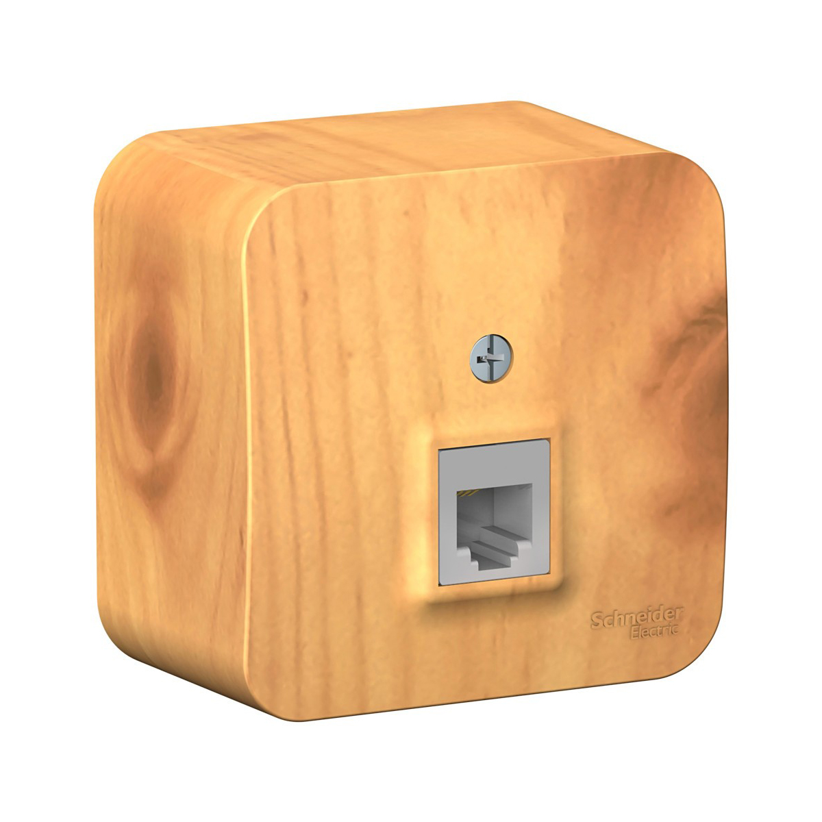 Розетка телефонная открыт. уст. "blanca" rj11, ясень (1/12/24) "schneider"