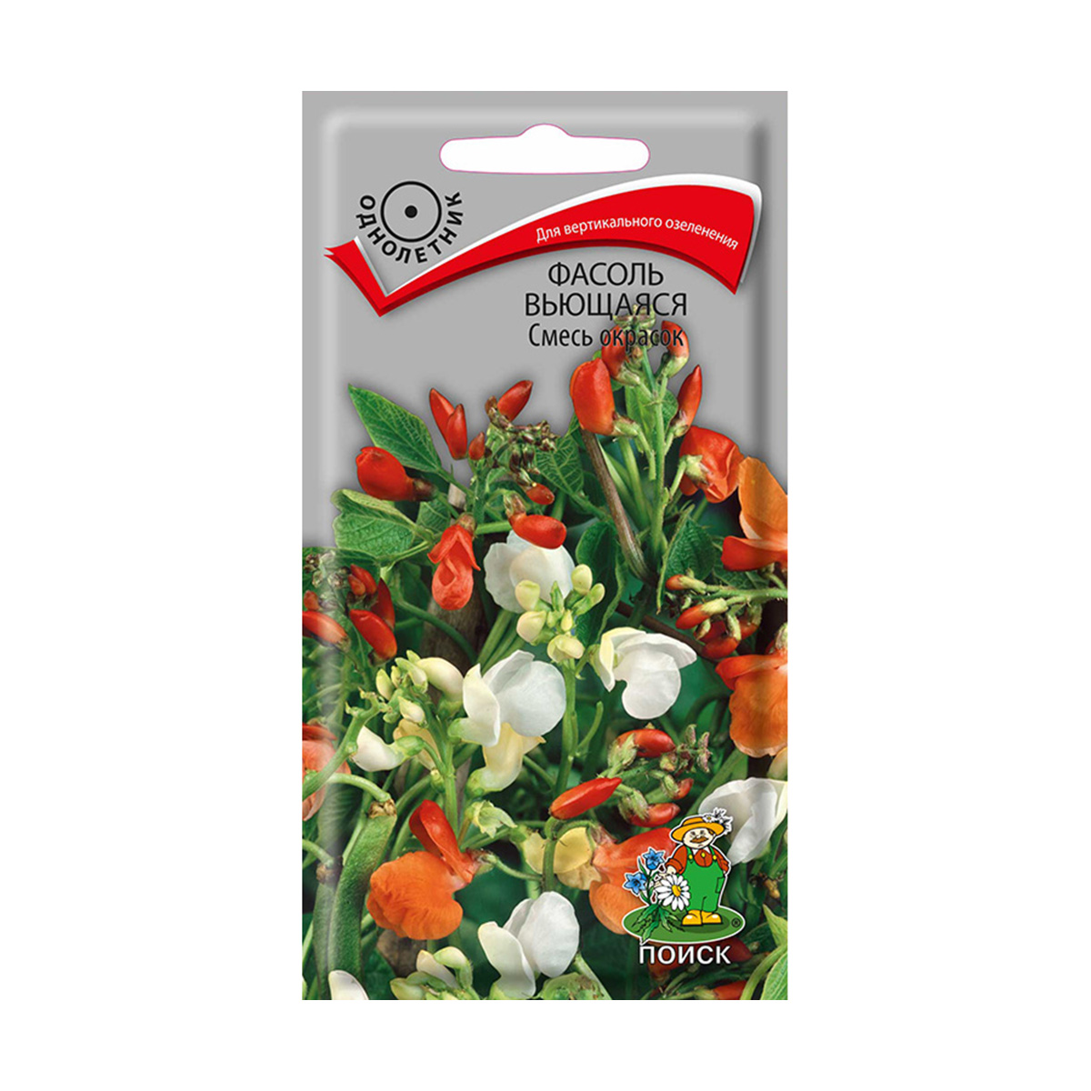 Семена цветов фасоль вьющаяся, смесь окрасок 5 шт.("1) (10/100) "поиск"