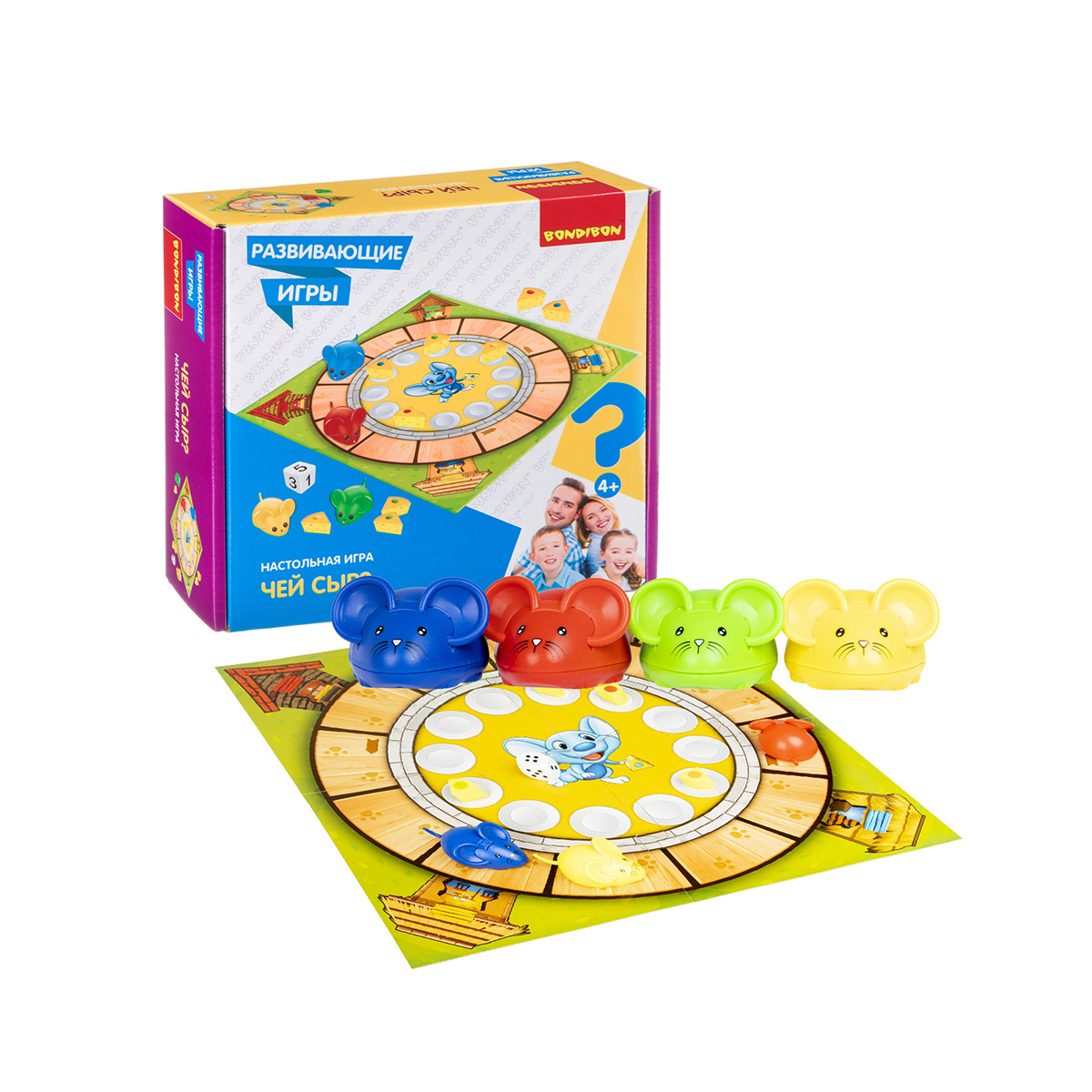 Игра настольная "чей сыр?" "bondibon" вв4469