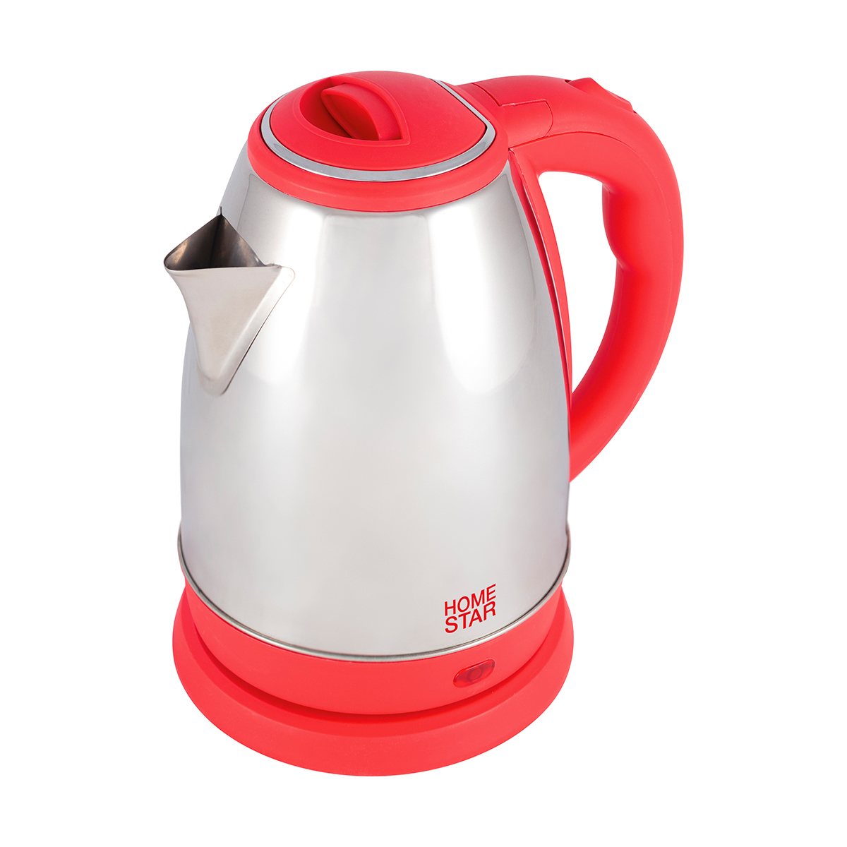 Чайник электр. "homestar" hs-1028 1,8 л (1/12) сталь (красный)