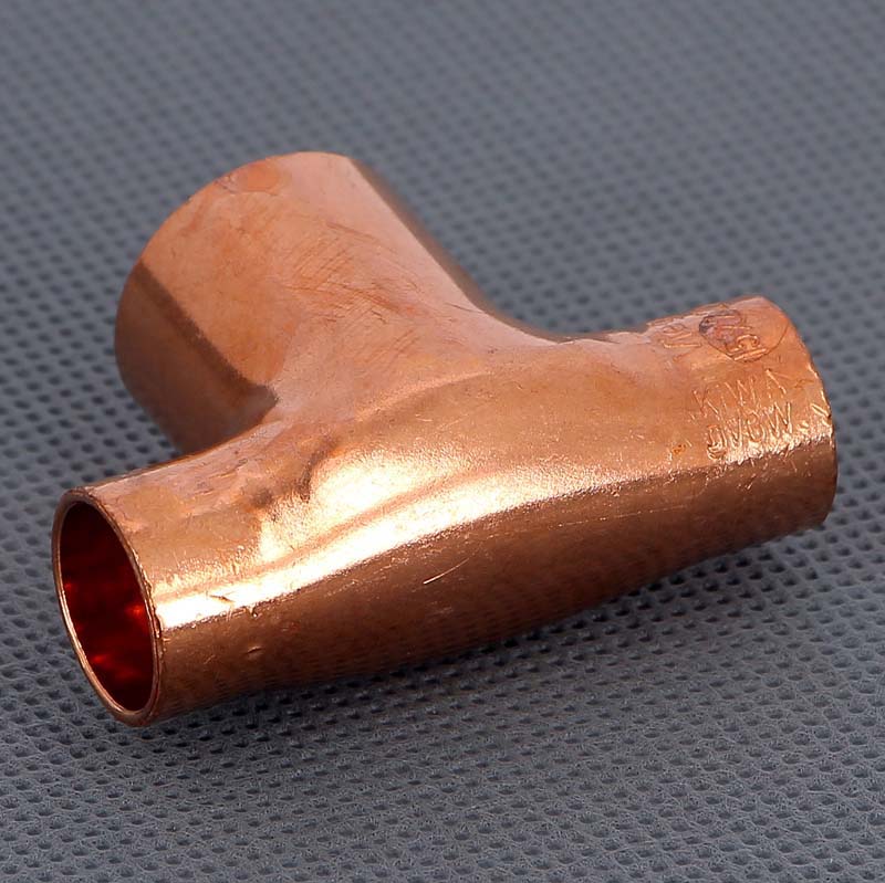 Тройник переходной под пайку 15 х 22 х 15 мм VIEGA медный