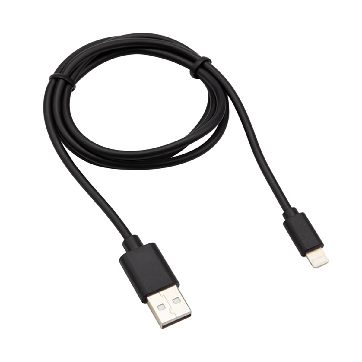 Кабель usb-lightning 1 м пвх (черный) (1/10/100) "rexant" 18-7050