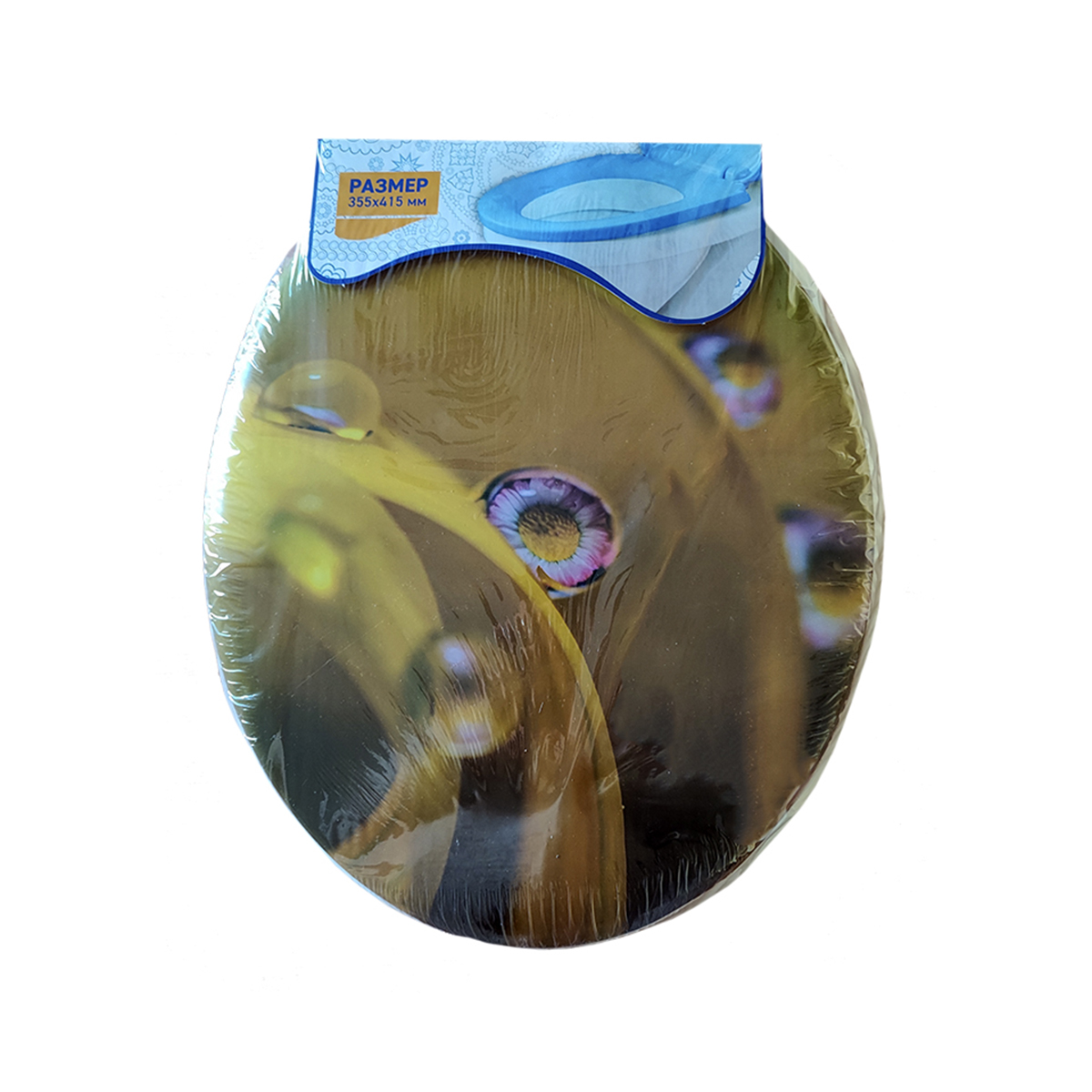 Сиденье для унитаза мягкое "роса" (1/17) "мультипласт"