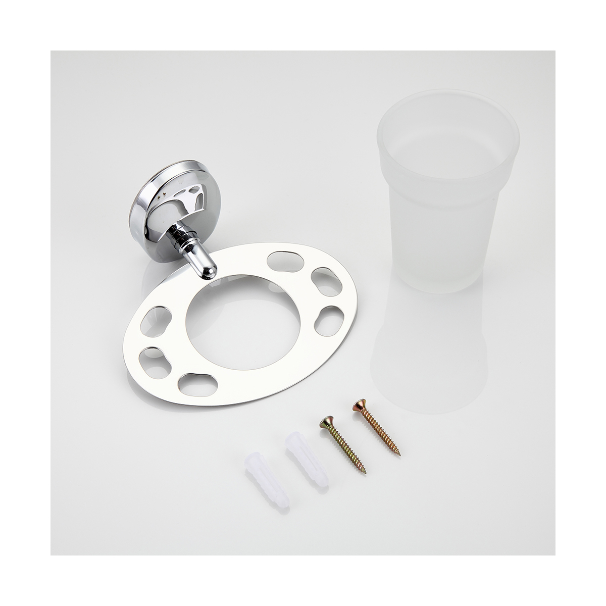 Стакан для ванной комнаты с держателем f1606-1, хром (1/20/80) "frap"