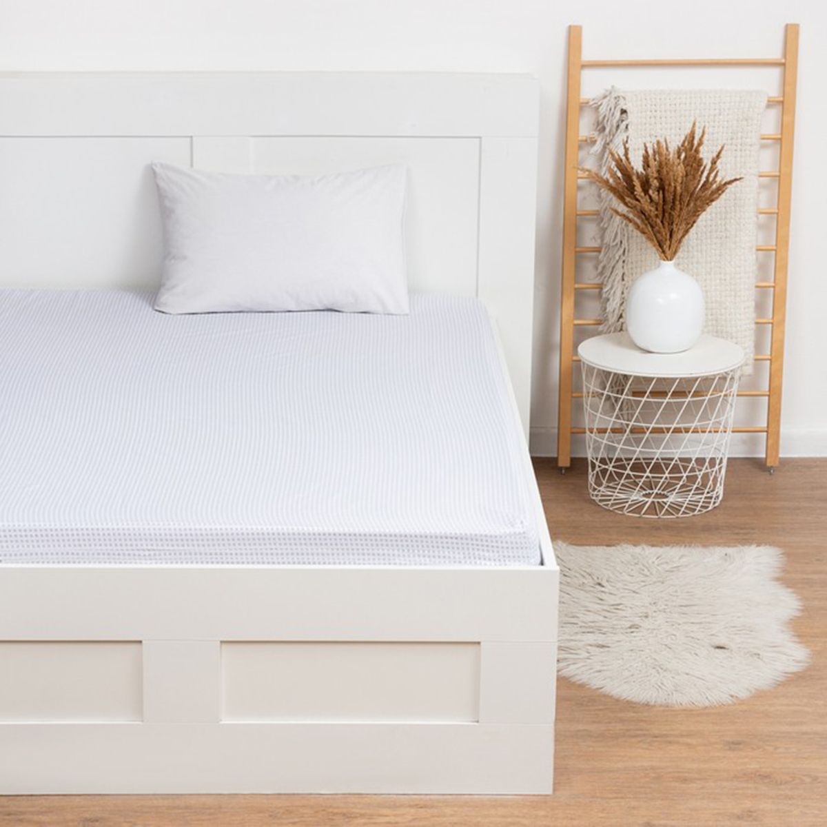 Простыня на резинке "lovelife" 160*200*25 см белый (поплин) (1) 9035777