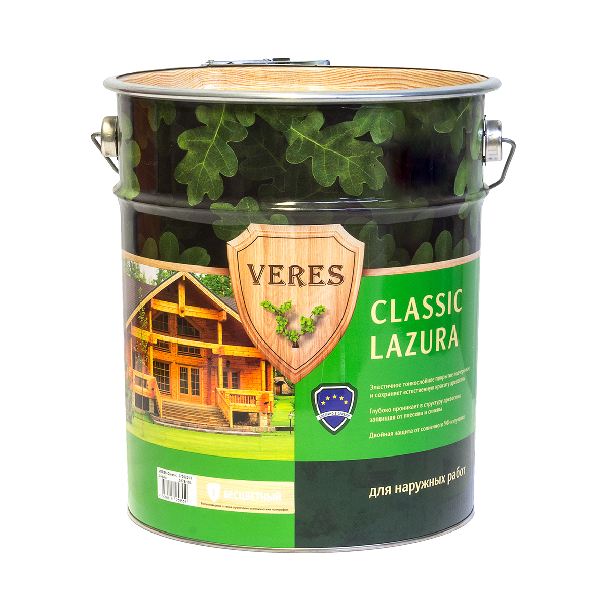 Верес классик лазура № 1 бесцветный 10 л (1) "veres"