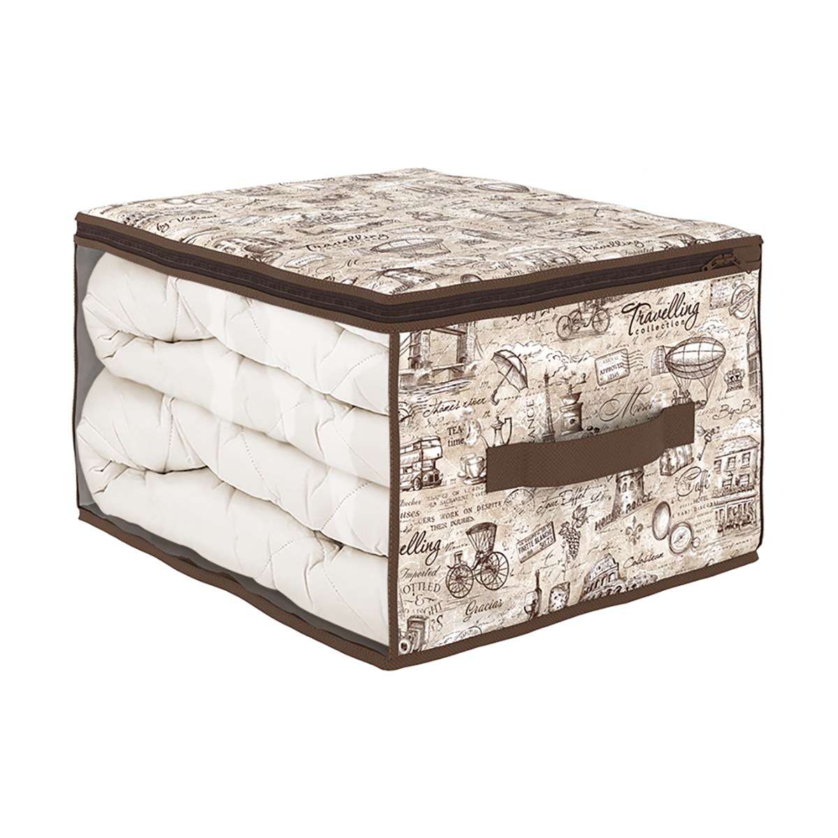 Кофр для хранения "travelling" 35*30*20 см с застёжкой-молнией (1/24) "valiant" tc-cb-s