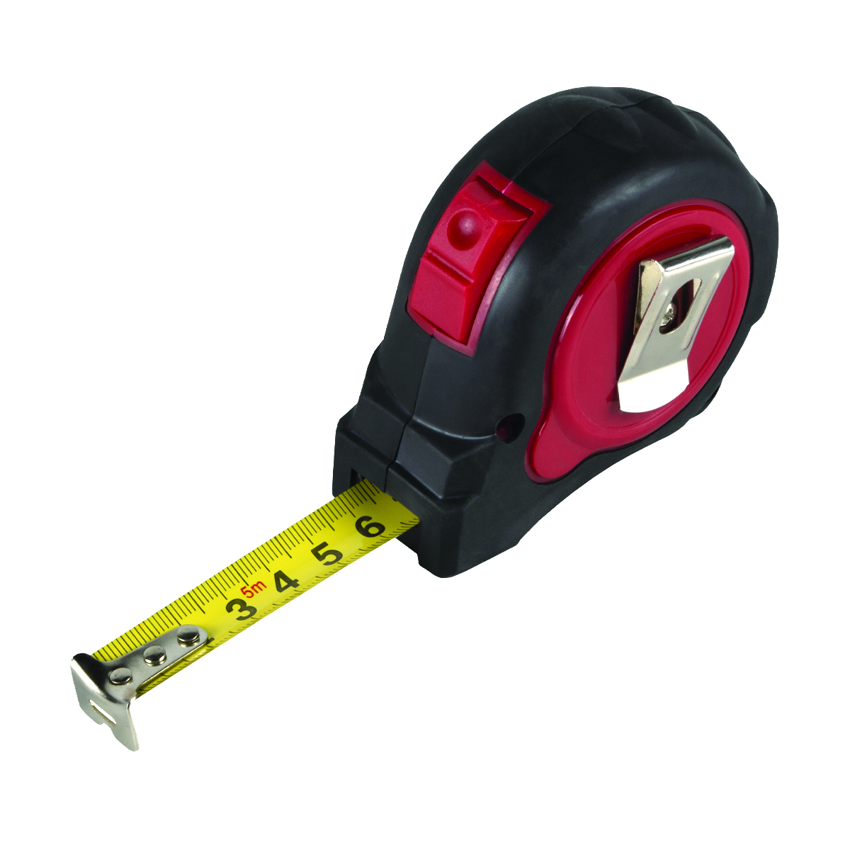 Рулетка с автостопом, двухкомп. корпус  5 м/19 мм (1/10/100) "кедр"  018-0519