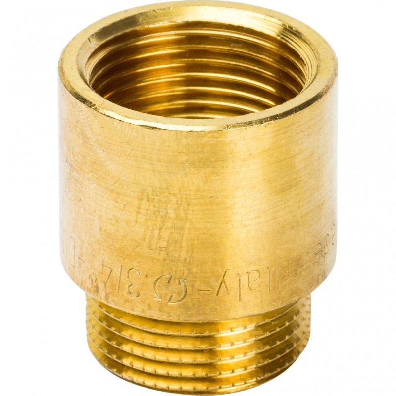 Удлинитель резьбовой ВН 3/4" x 25 мм латунь STOUT