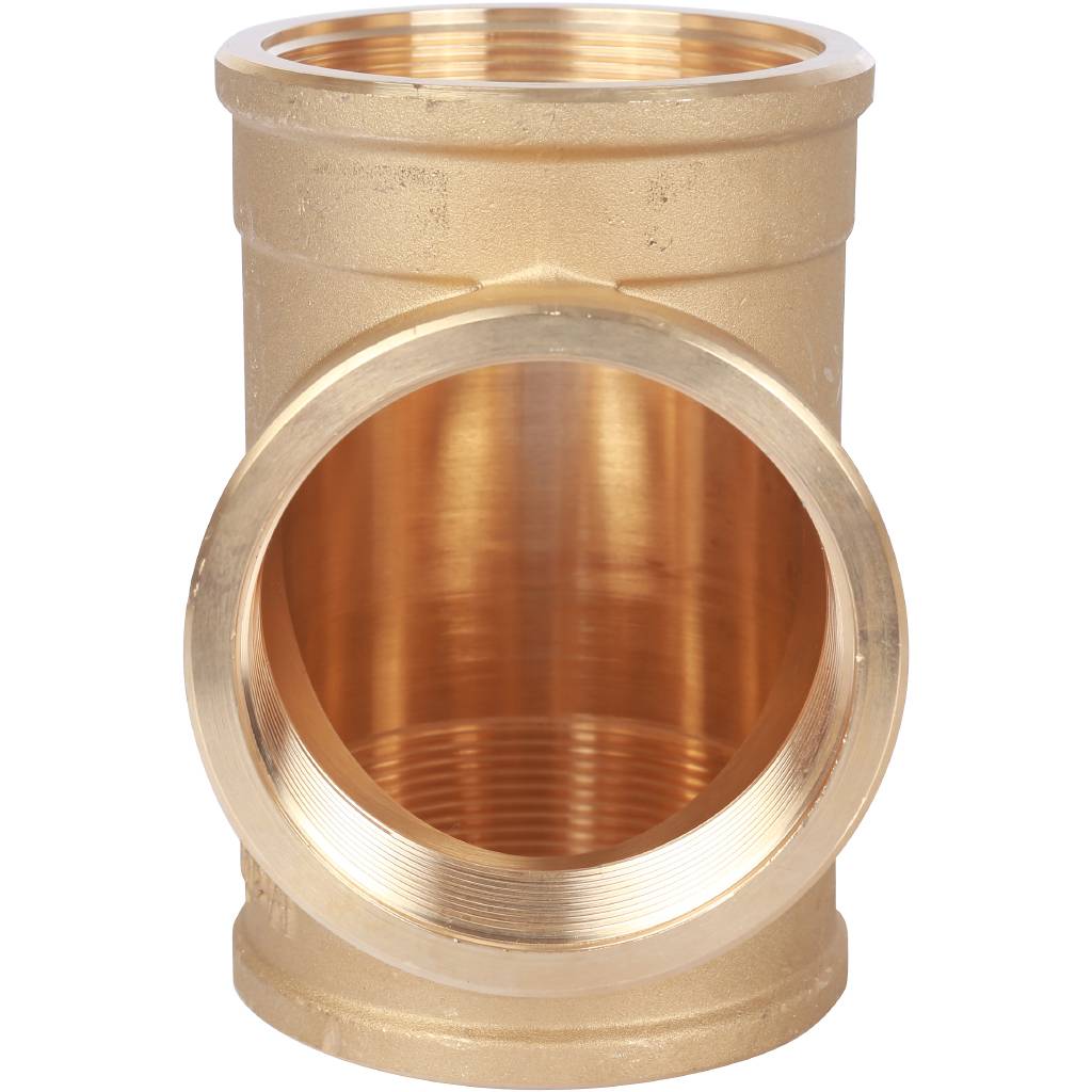 Тройник резьбовой ВР 2"1/2 латунь STOUT