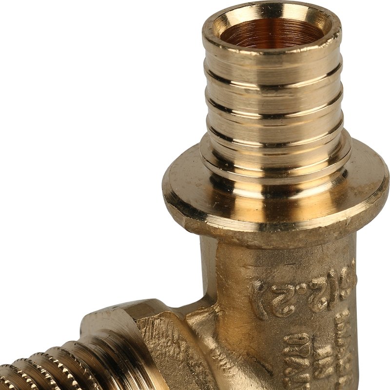 Угол переходной 16 x 1/2" НР аксиальный для труб PE-X STOUT