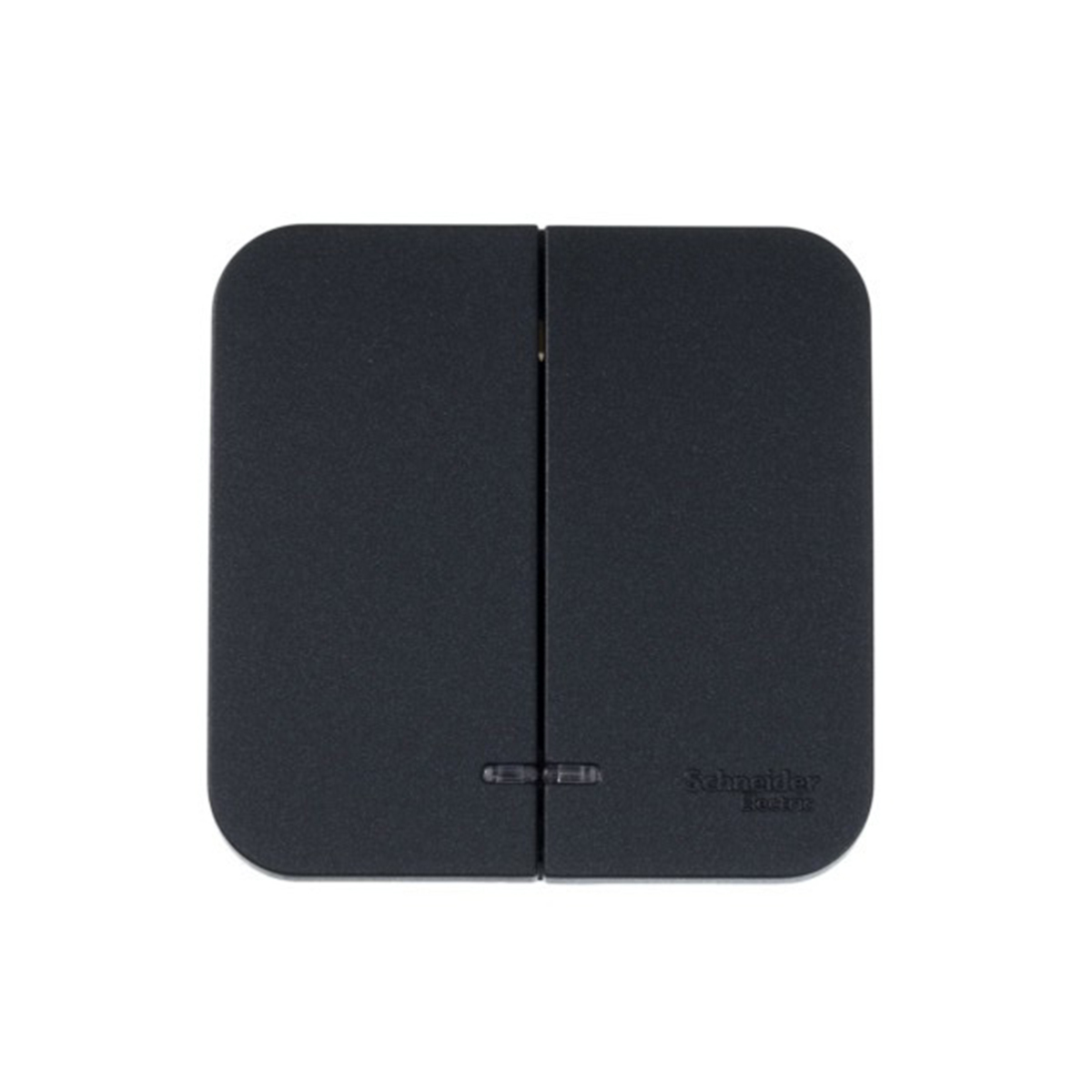 Выключатель открыт. уст. "blanca" 2-х кл. с индикатором, антрацит (1/15/30) "schneider"