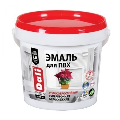 Эмаль для ПВХ 5231 DALI 1кг База А белая (6)