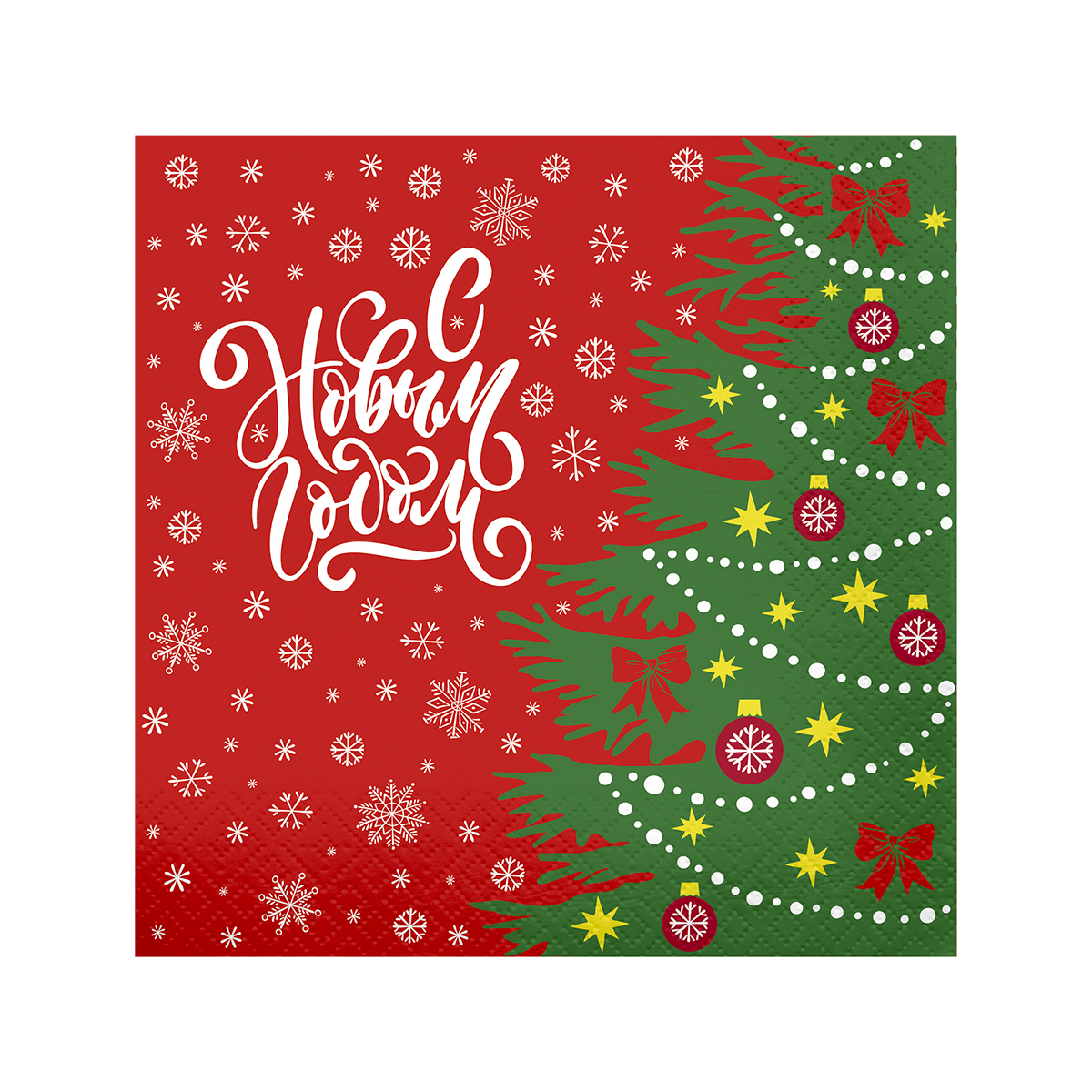 Салфетки бумажн. "prestige" 3-х слойные упак. 20 листов 33*33 см, елочка  (1/12) "pero"