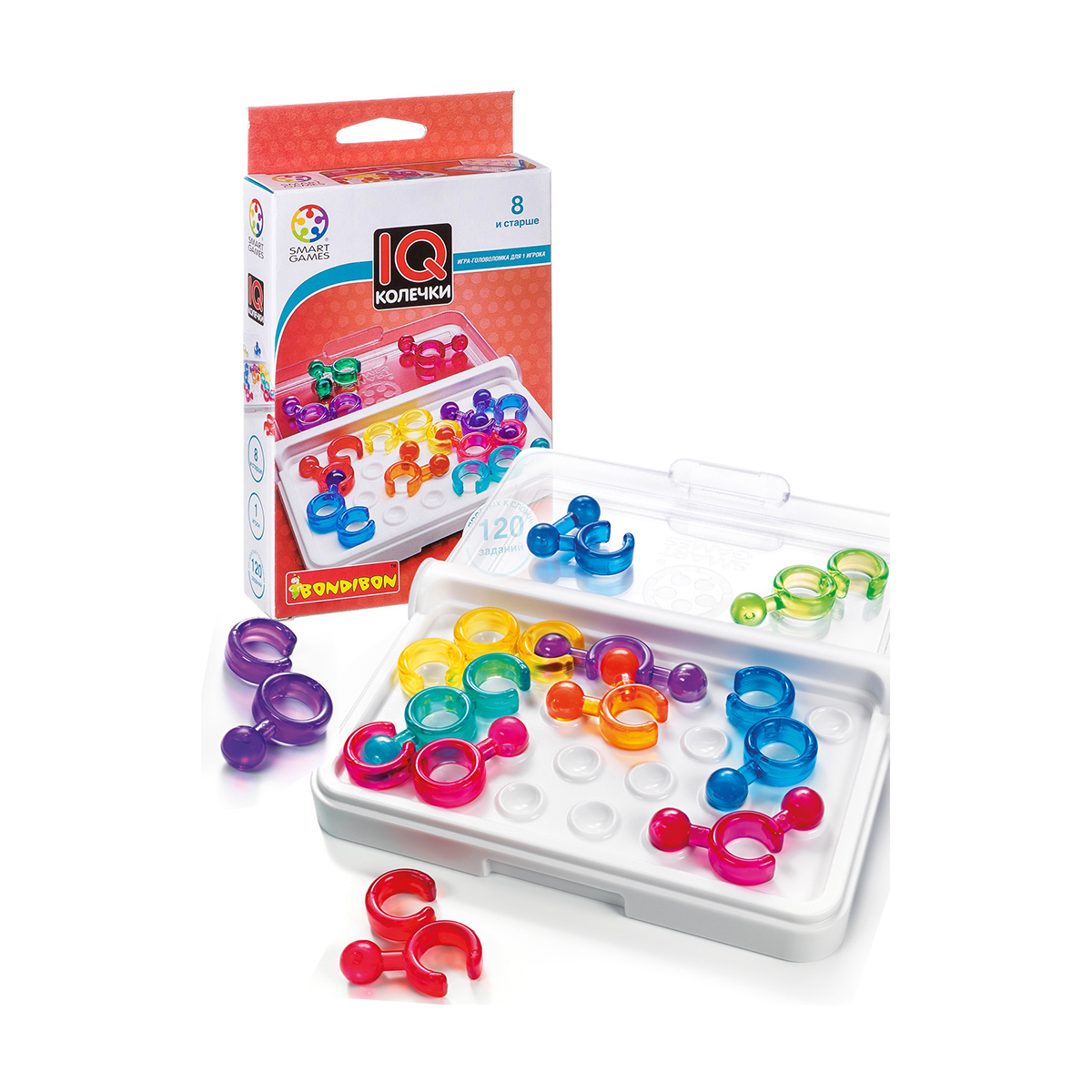 Игра логическая "iq-колечки" "bondibon" вв0949