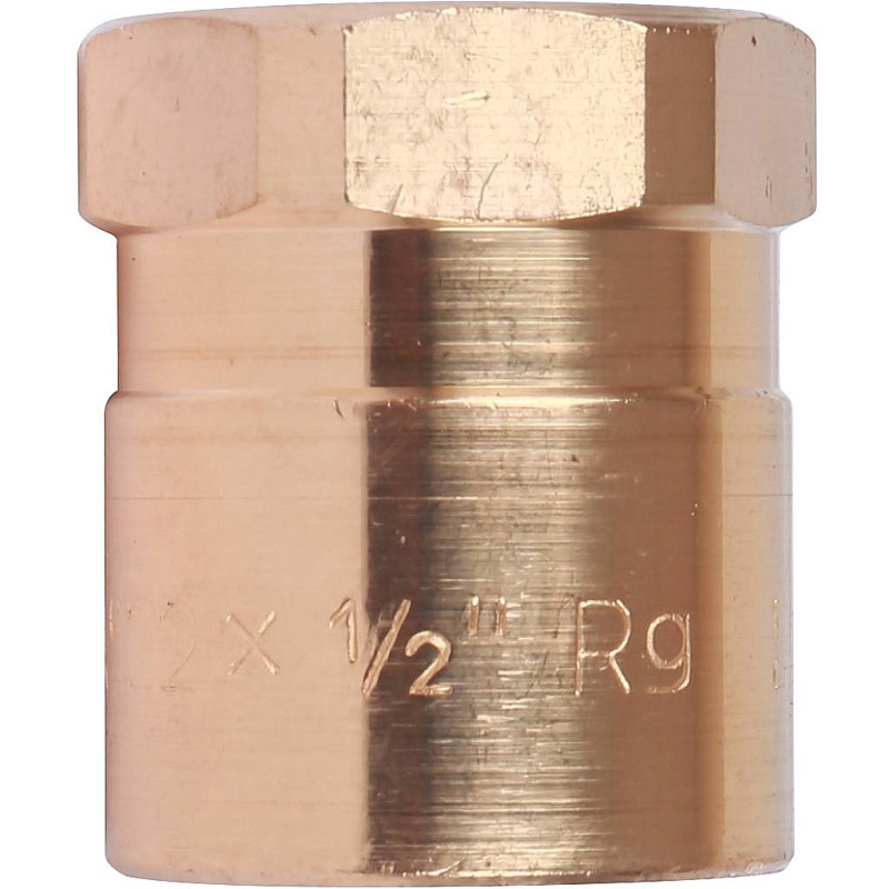 Муфта 22х1/2" переходная (ВР) под пайку с внутренней резьбой SANHA бронзовая 142702212