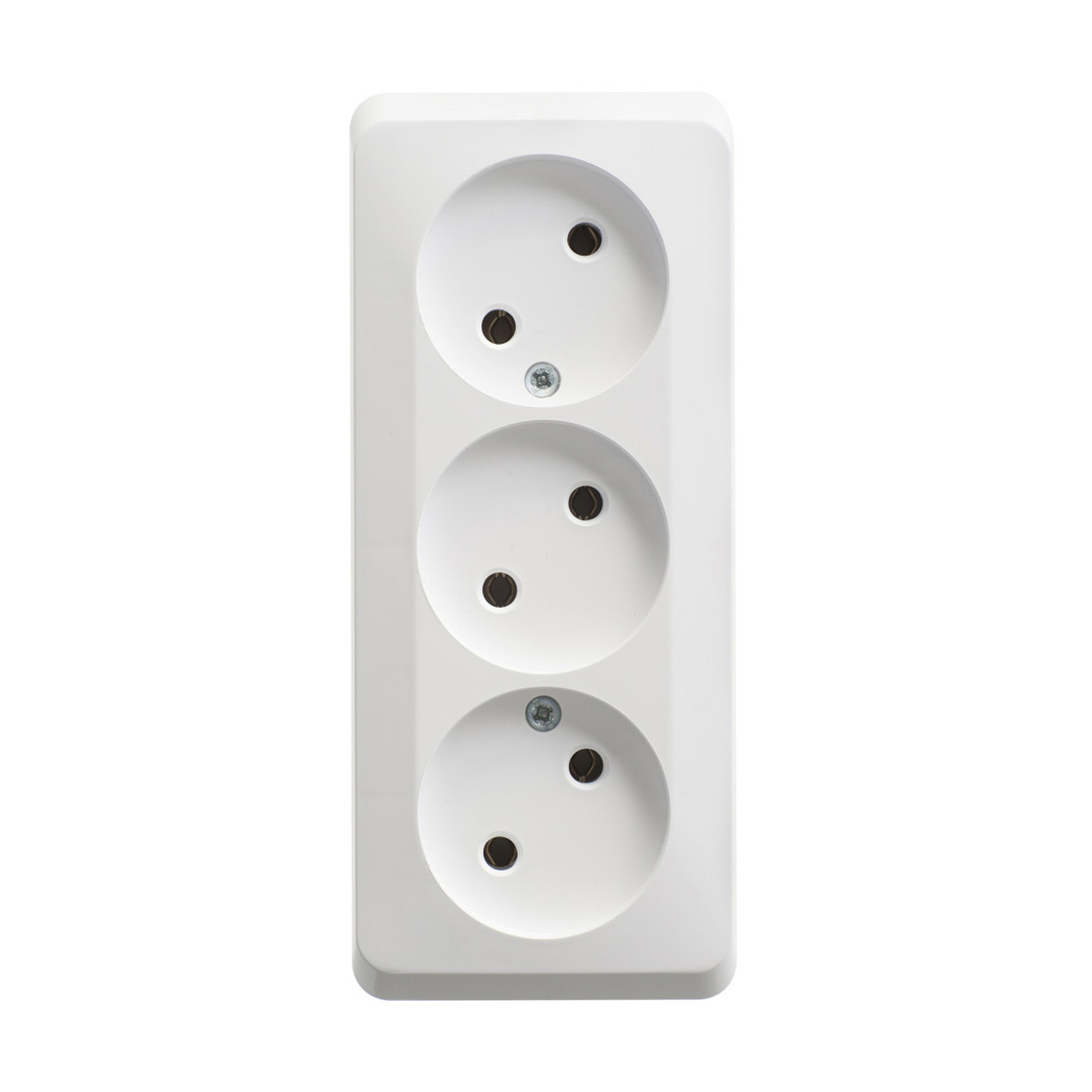 Розетка открыт. уст. "этюд" 3-х местн. 16а, бeлый (1/11/88) "schneider"