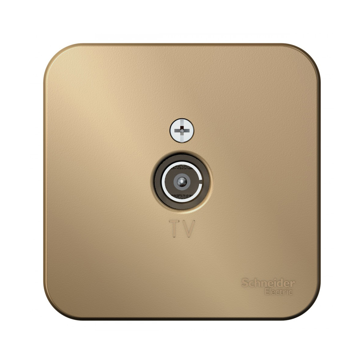 Розетка телевизионная открыт. уст. "blanca" коннектор, титан (1/18/36) "schneider"
