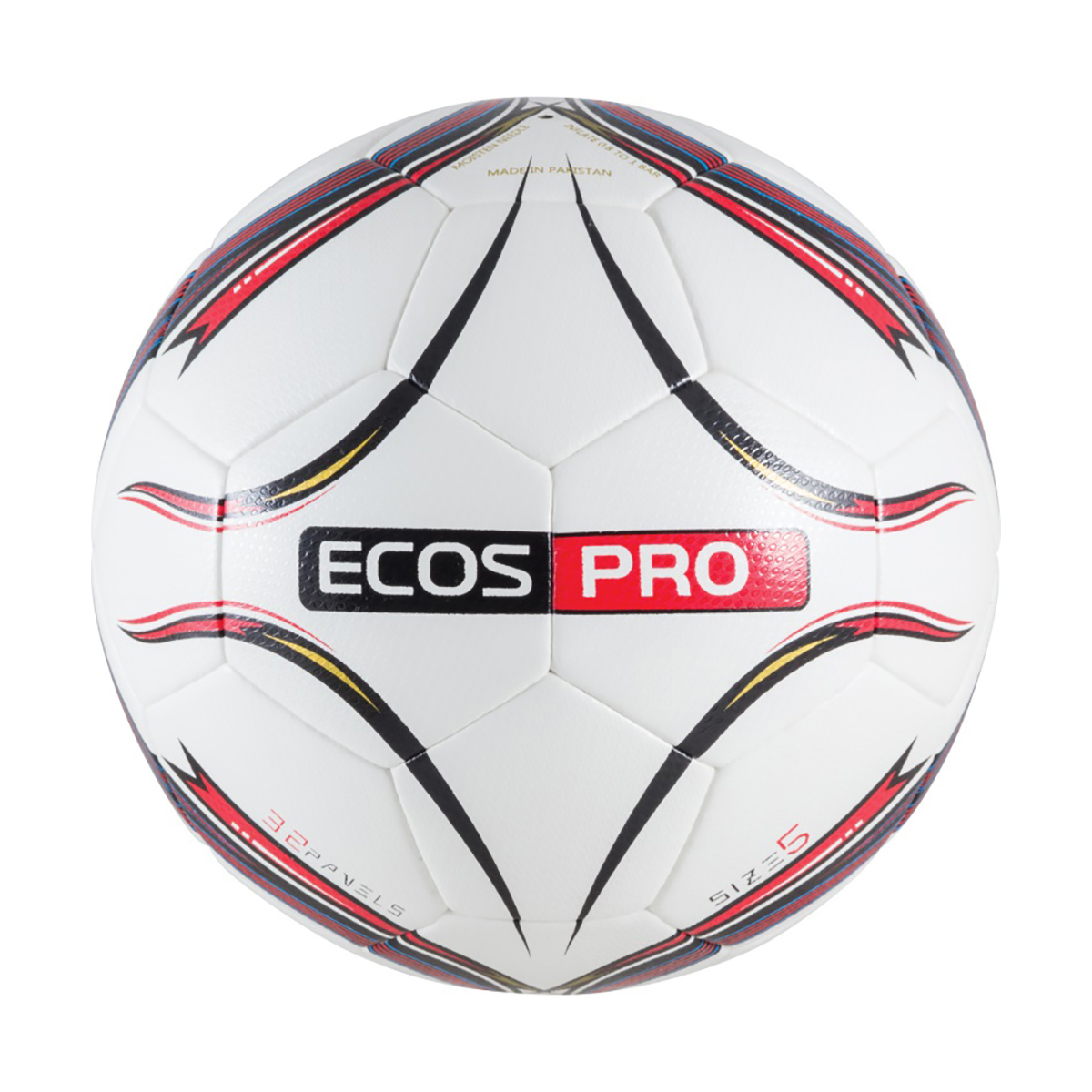 Мяч футбольный Ecos Pro Hybrid Embossed № 5, красный