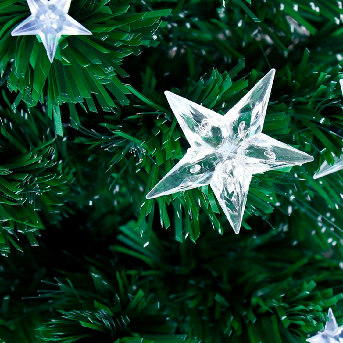 Ель декор. фиброоптич. t908v12-90  90 см, 80 веток (зеленая) "зимнее волшебство" 2338608