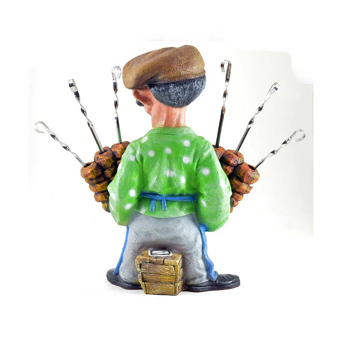 Фигурка садовая "веселый шашлычник" подставка для шампуров (1/3) "сказка" jnw47