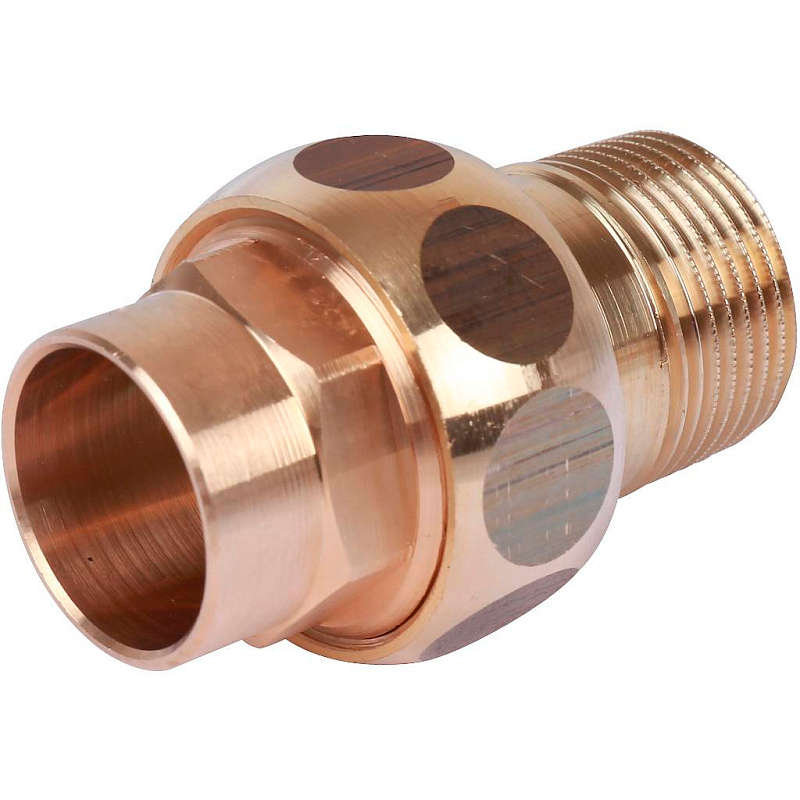 Американка (сгон) 22x3/4" НР с плоской прокладкой под пайку бронзовая SANHA 143312234