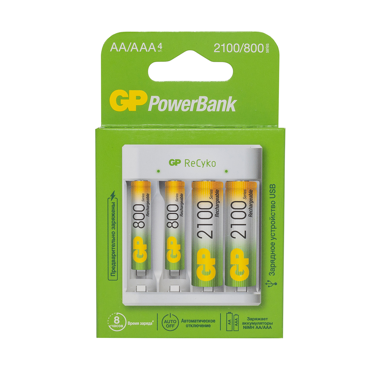 Зарядное устройство gp powerbank e411210/80-2crb4 (1/12)