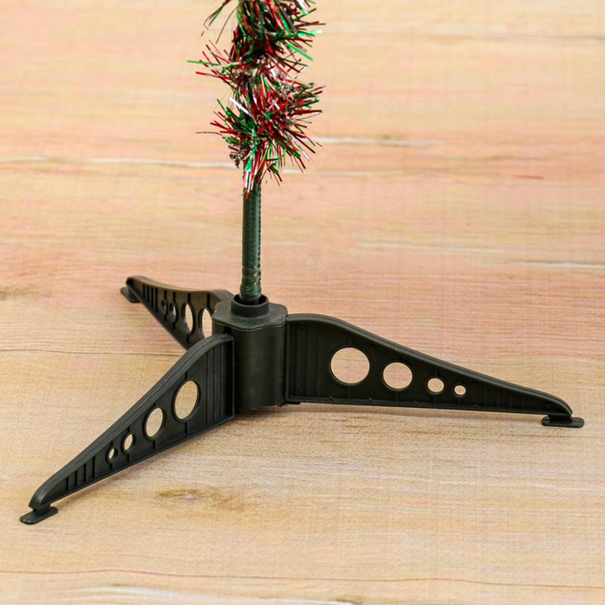 Ель декор. "радуга" 120 см, 110 веток (зеленая с красным) "зимнее волшебство" 703626