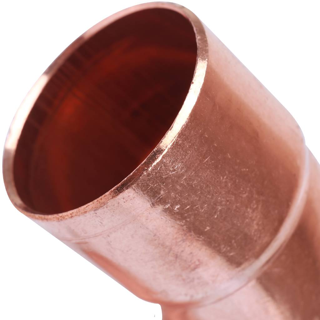 Отвод двухраструбный 42 мм / 90° под пайку медный SANHA 15002A42