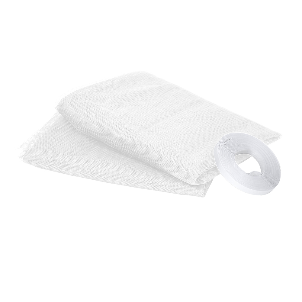 Сетка москитная 0,45*2,1 м  2 шт. + крепежная лента (1/20) "help" 80003