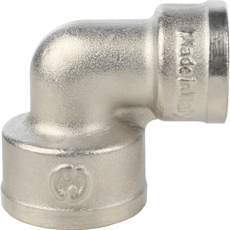 Угол резьбовой редукционный ВР 3/4" x 1/2" никель STOUT