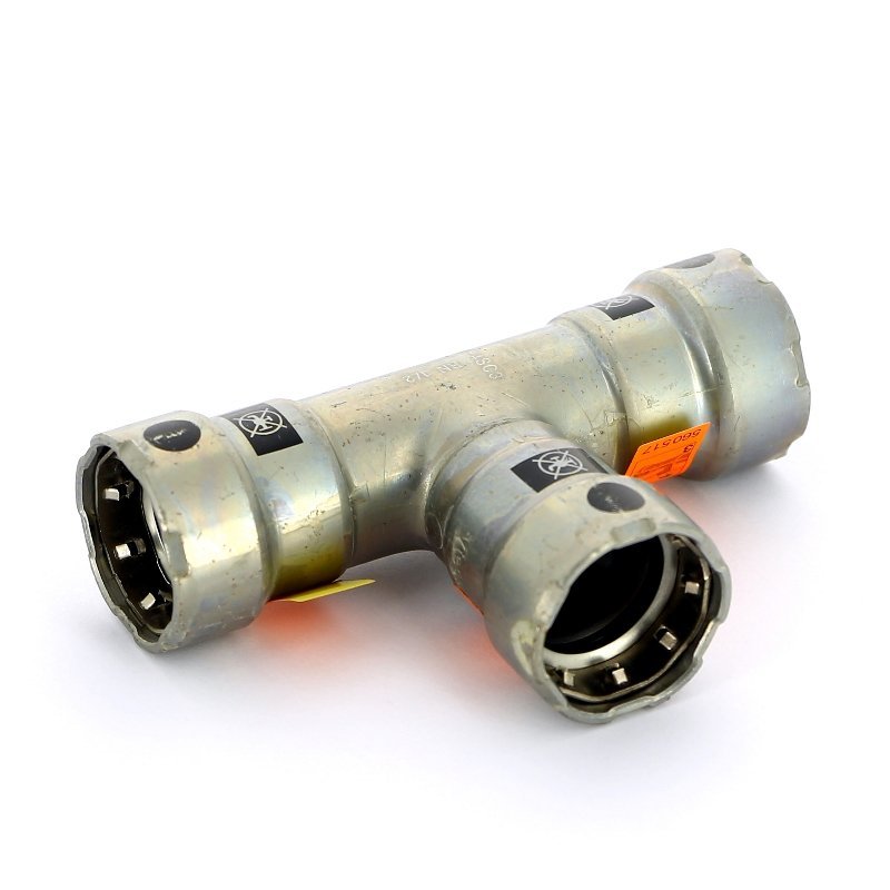 Тройник пресс оцинкованная сталь Megapress VIEGA 1/2"