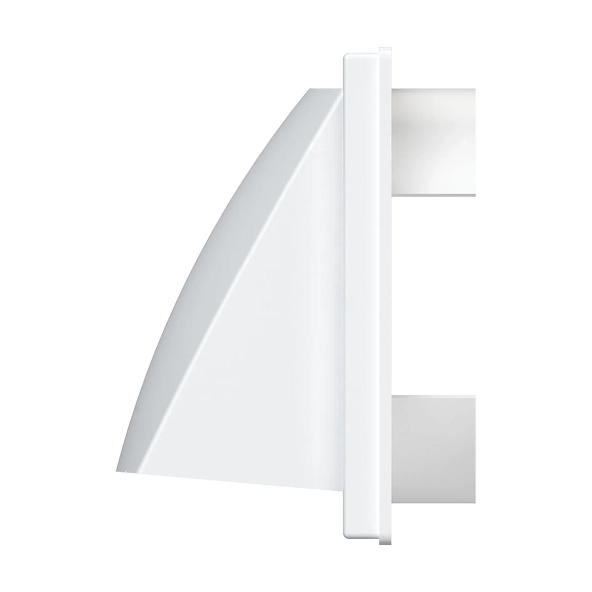 Выход стенной вытяжной с обратным клапаном 150 х 150 мм с фланцем d125 (1/20) "эра" 1515к12,5фв