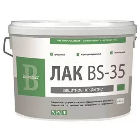 BAYRAMIX ЛАК ВS-35 защитный лак для декоративных покрытий (10кг)