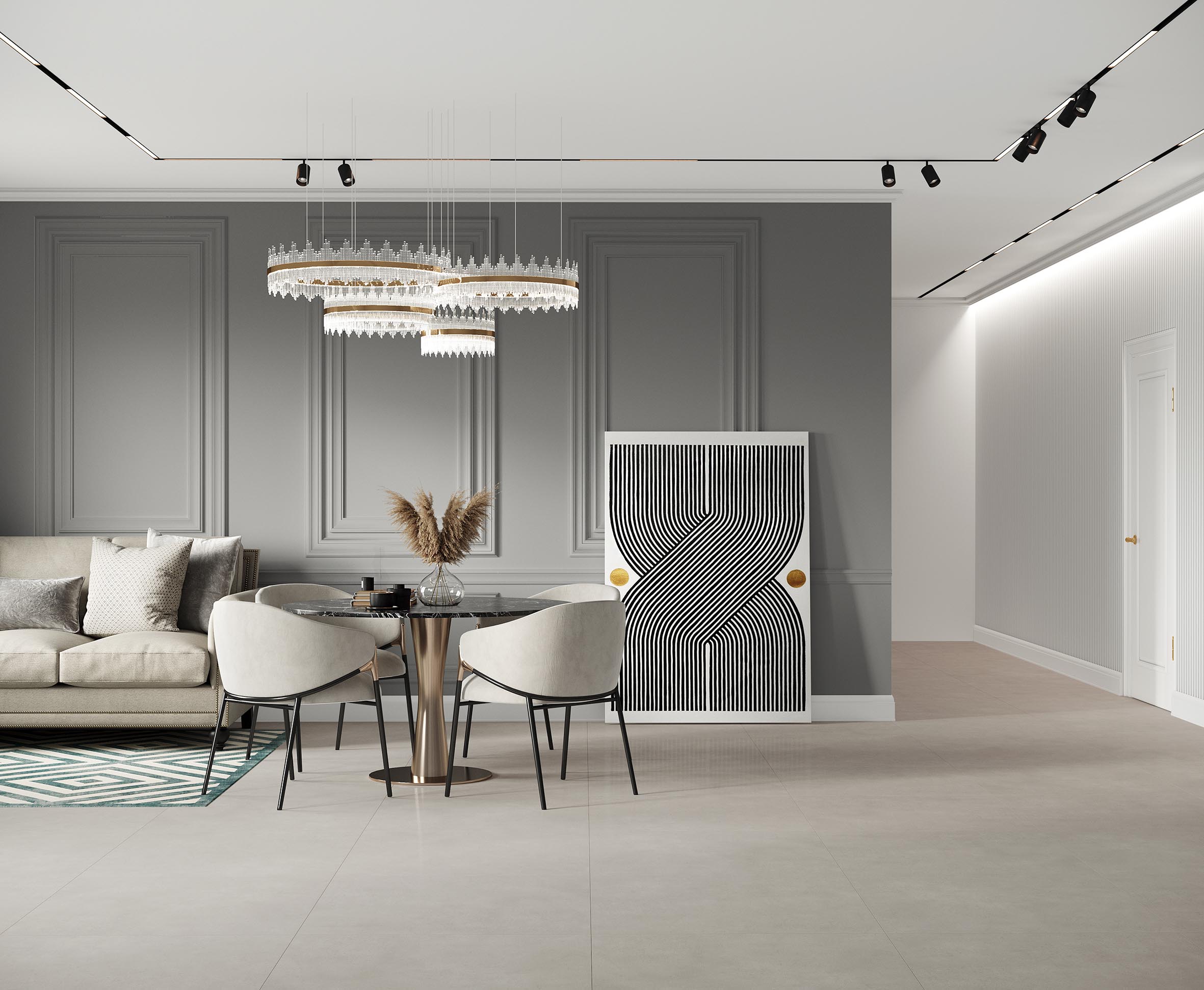 Spectra bianco керамогранит лаппатированный 80x80