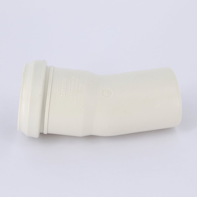 Отвод 15° для вн.канализации d=50 мм шумоизолированный SINIKON Комфорт