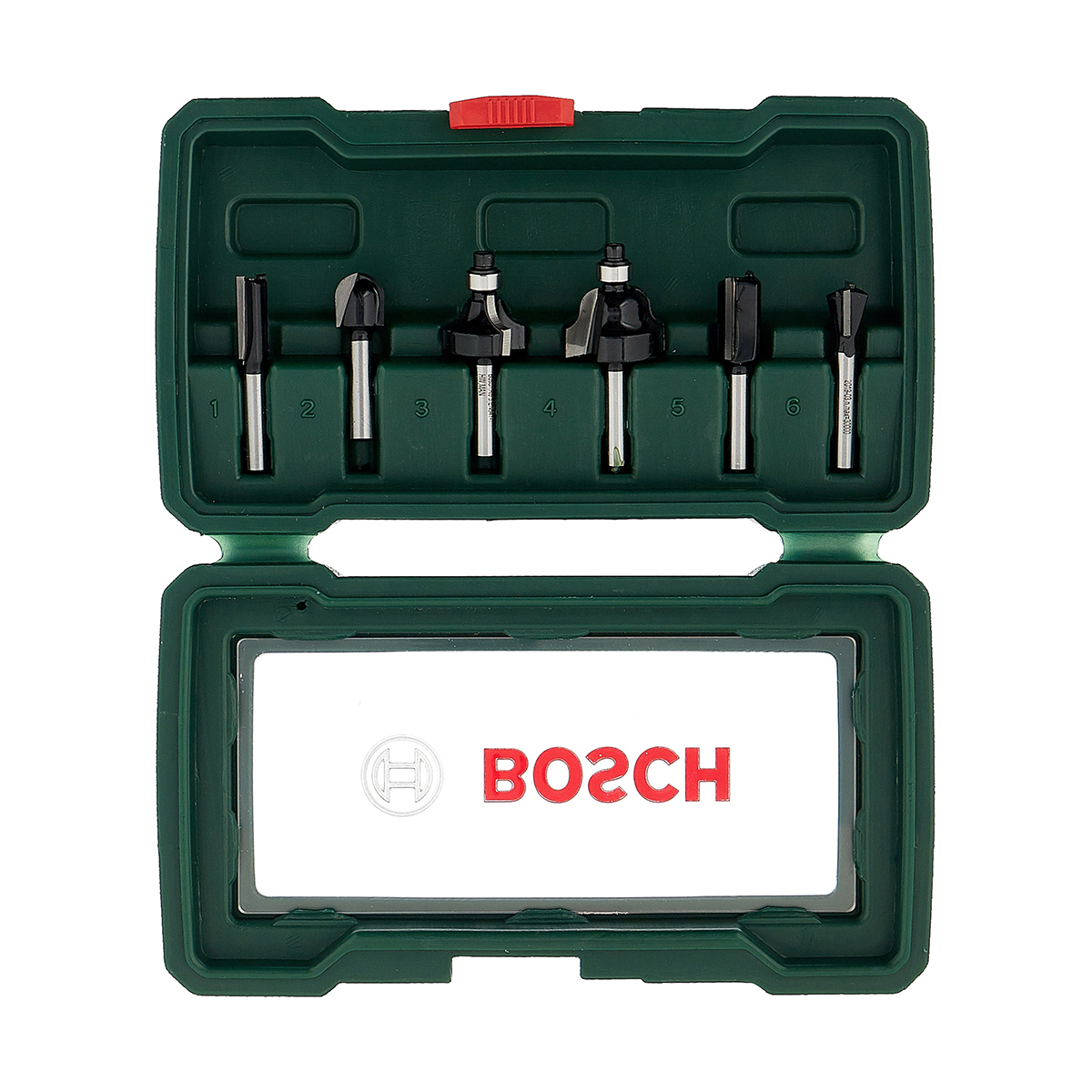 Фрезы по дереву d=8-25 мм набор 6 шт. (цилиндрич. хвостовик 6 мм) (1) "bosch" 2607019464