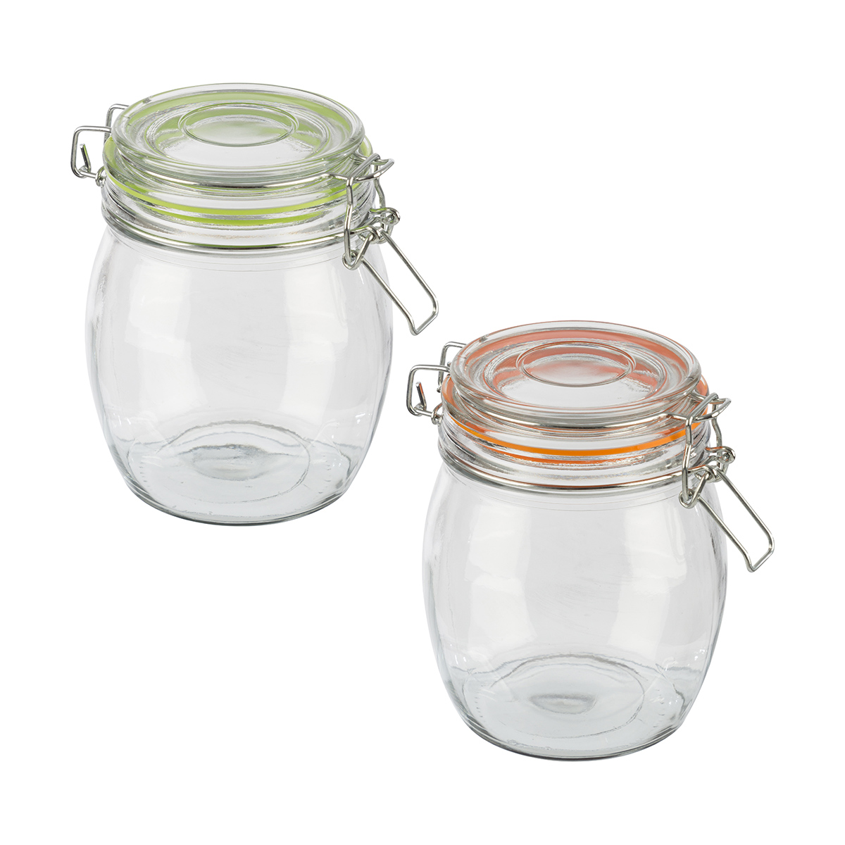 Банка для сыпучих продуктов "bravo" 0,75 л стекло, крышка с замком (1/24) "mallony"