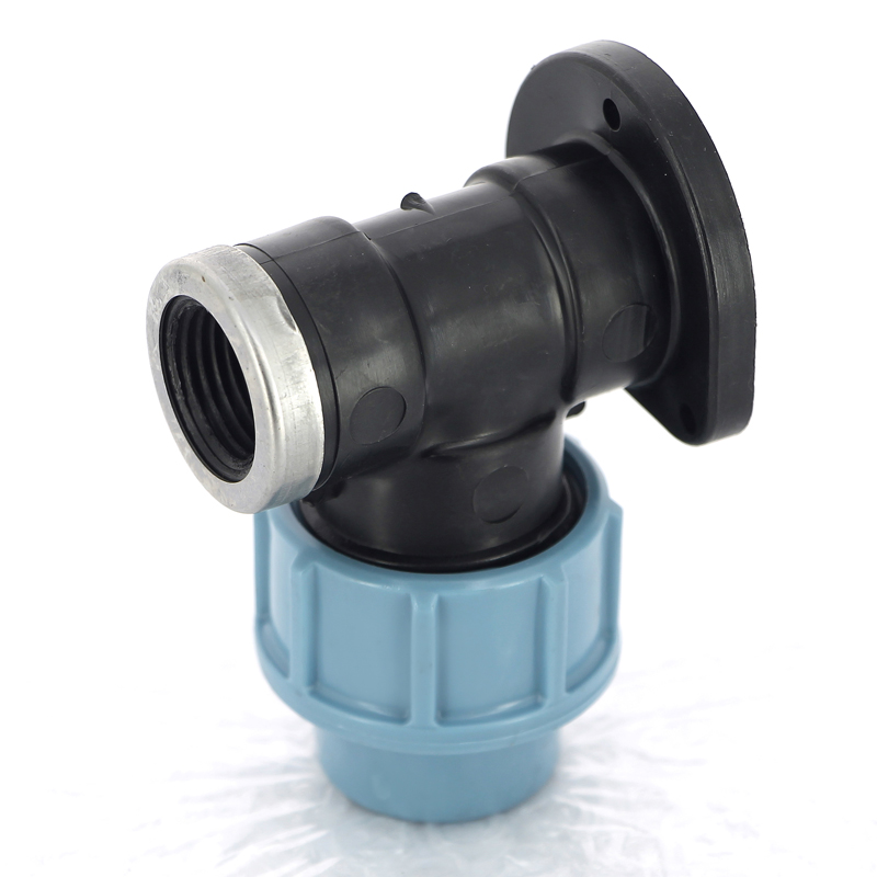 Водорозетка под фланец обжимная 20 x 1/2" ВР для труб ПНД UNIDELTA